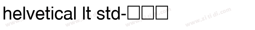 helvetical lt std字体转换